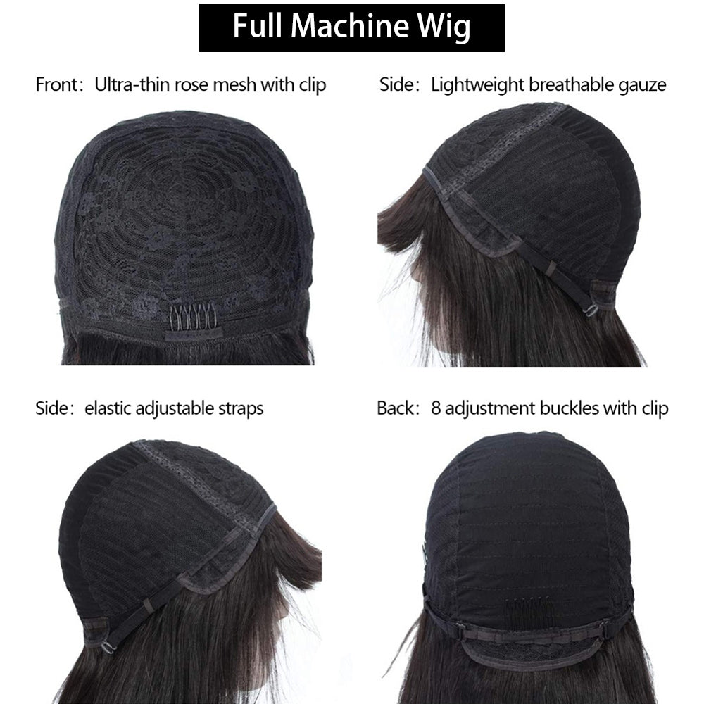 Ladies Short Curly Wigs with Long Hair - African Style Synthetic Wig