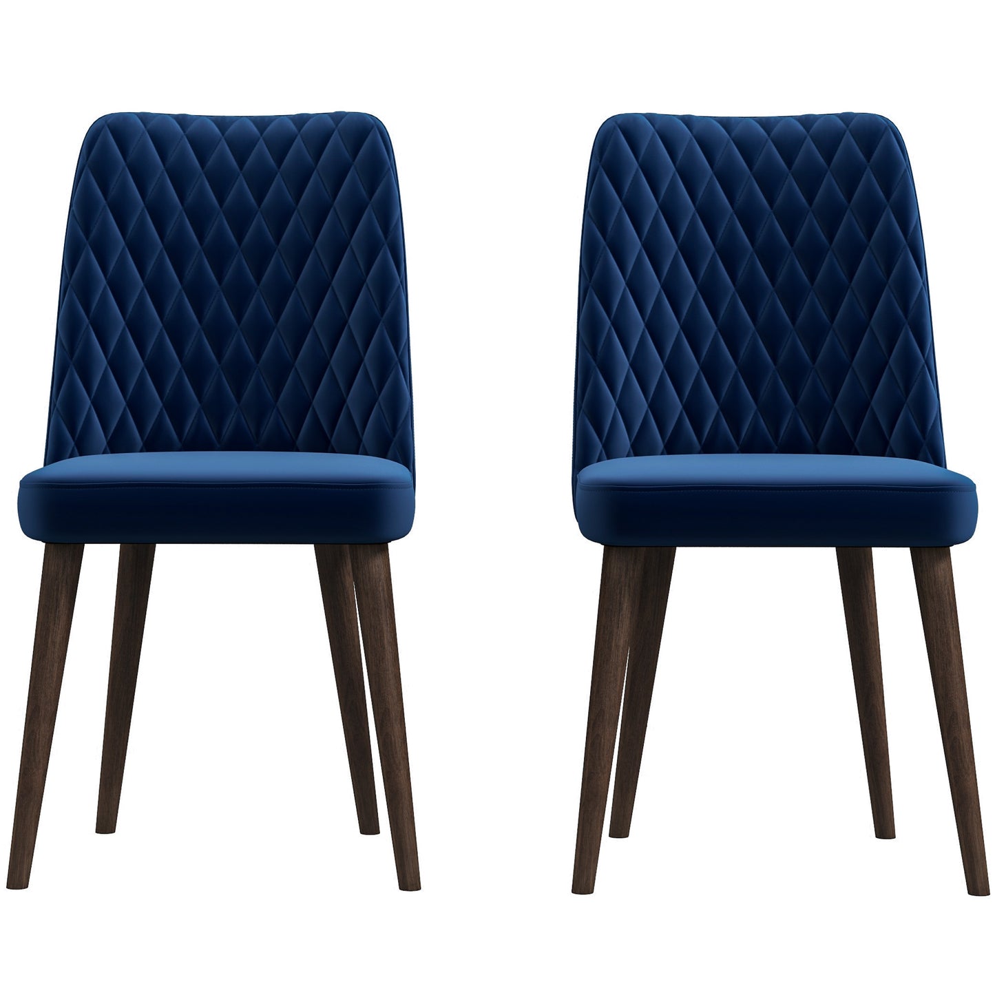 Best Selling Katie Mid-Century Modern Velvet Dining Chair Set Of 2 -