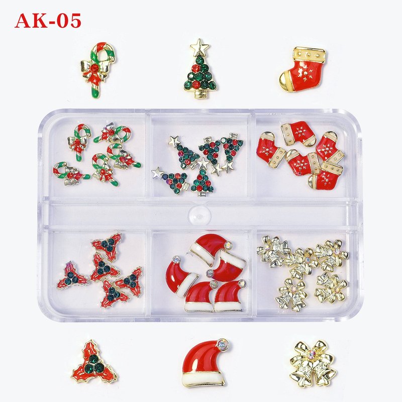 Christmas Snowflake Nail Art Ornament Set