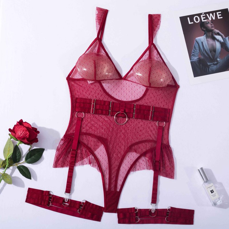 Lace Mesh Strap Garter Body-Shaping Corsets for Women