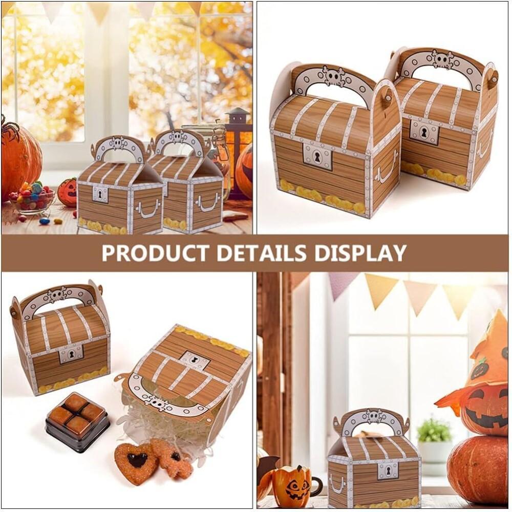 10 Pirate Theme Treasure Gift Boxes - Party Supplies