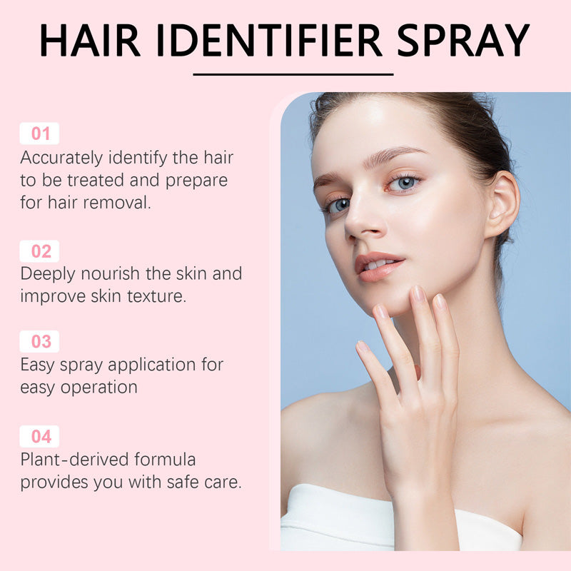 Hair Identifier Spray for Face Shaving with 4 Precision Eyebrow Trimmers