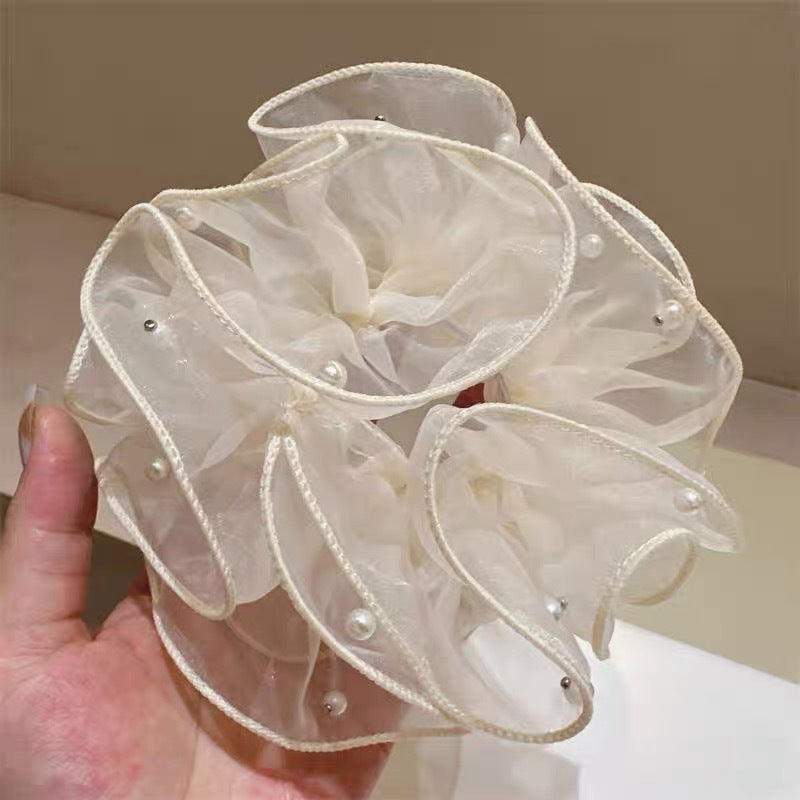 Summer Sweet Lace Scrunchie Hair Tie - Elegant Floral Hair Accessory
