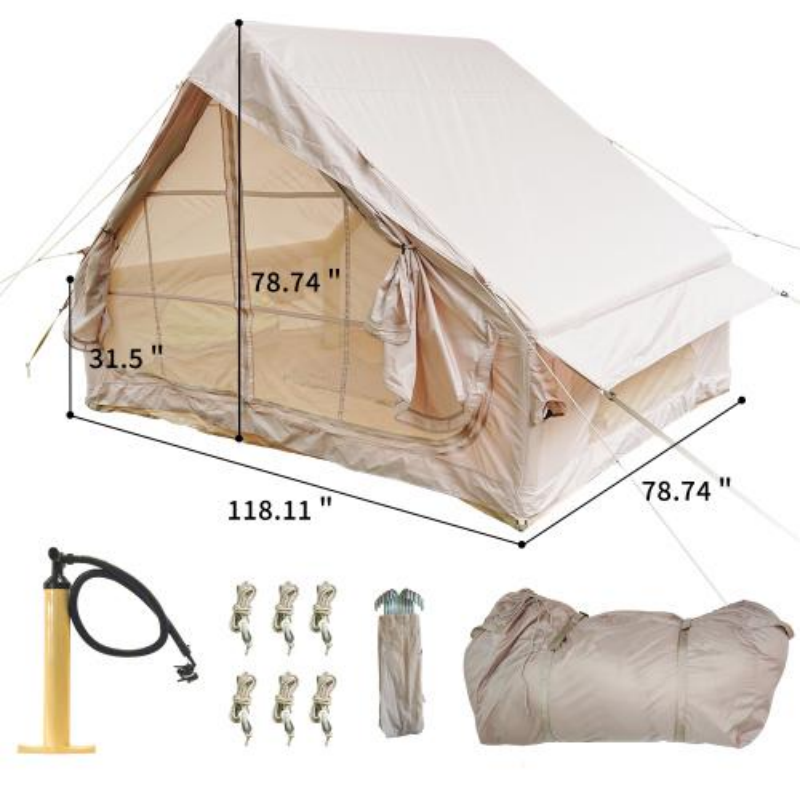 Inflatable Camping Tent for 4-6 People - Waterproof & Easy Setup