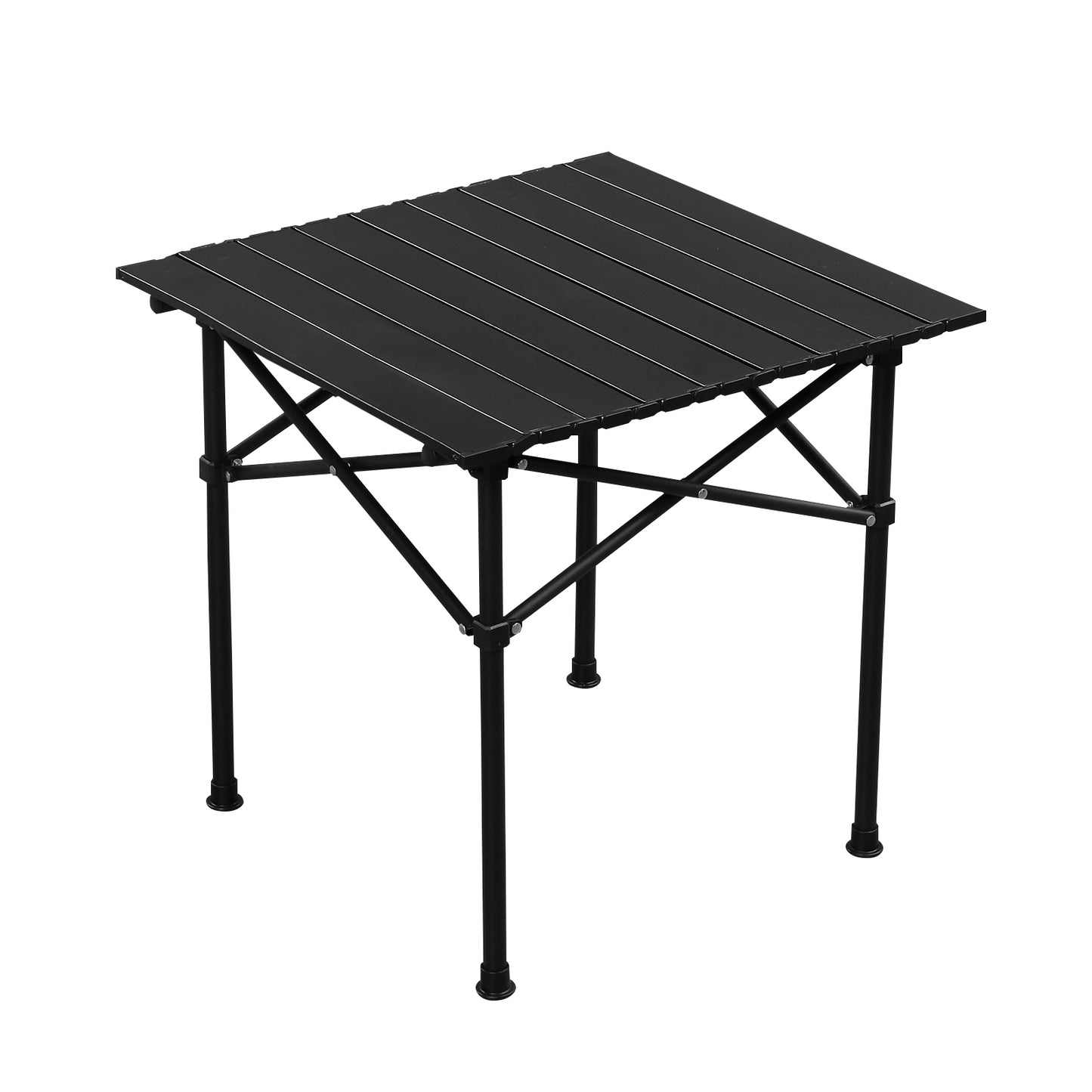 Portable Carbon Steel Camping Table Outdoor Folding Ultralight Roll-Up