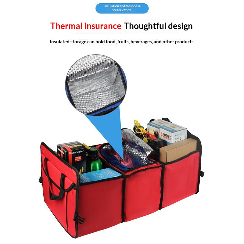 Car Trunk Storage Bag - Foldable Cargo Organizer for Vehicles