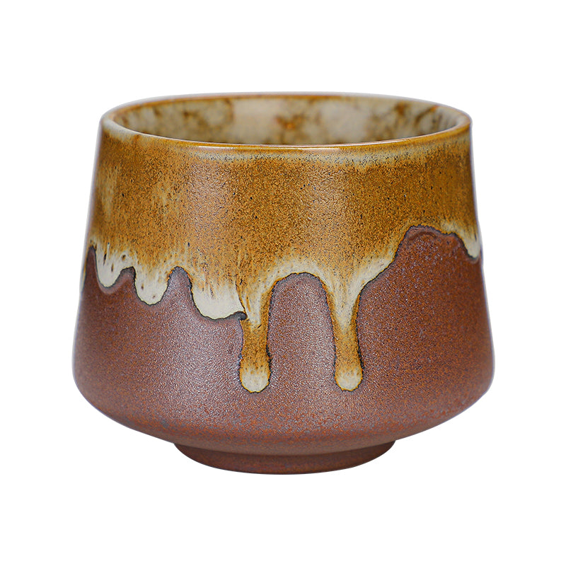 Large Capacity Retro Ceramic Tea Cup - Kiln-Fired Porcelain Drinkware
