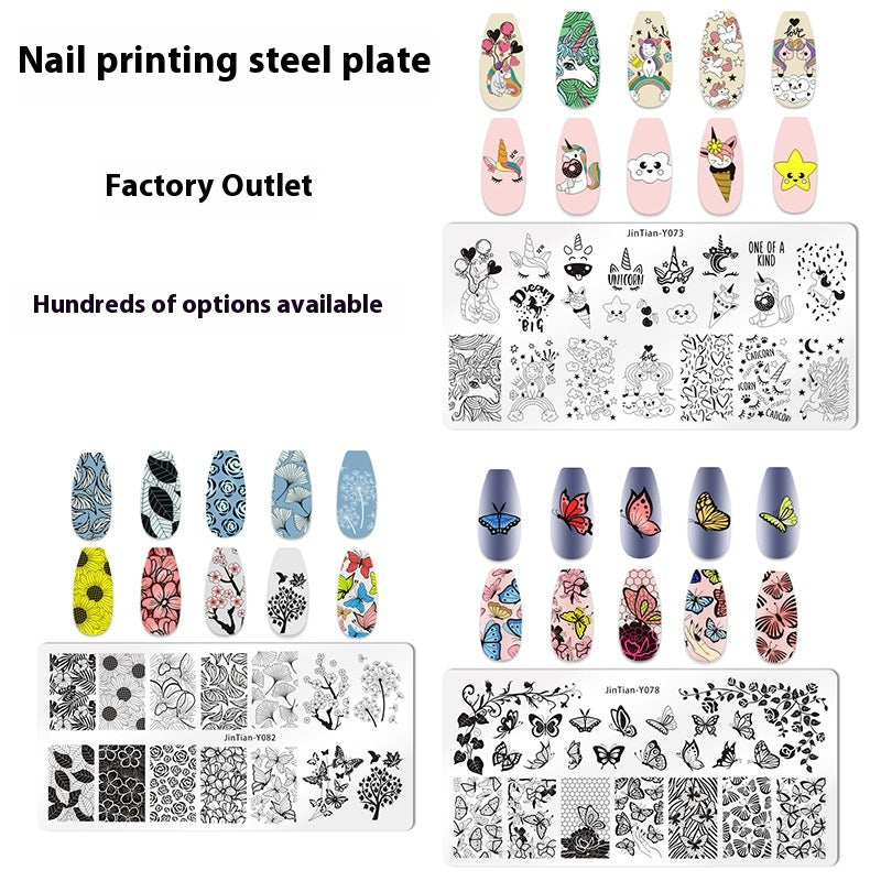 Nail Stamping Plate - Japanese Print Design