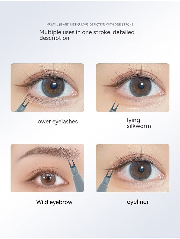 Waterproof Liquid Eyeliner Pen - Ultra-Fine, Anti-Halo, Long-Lasting Makeup
