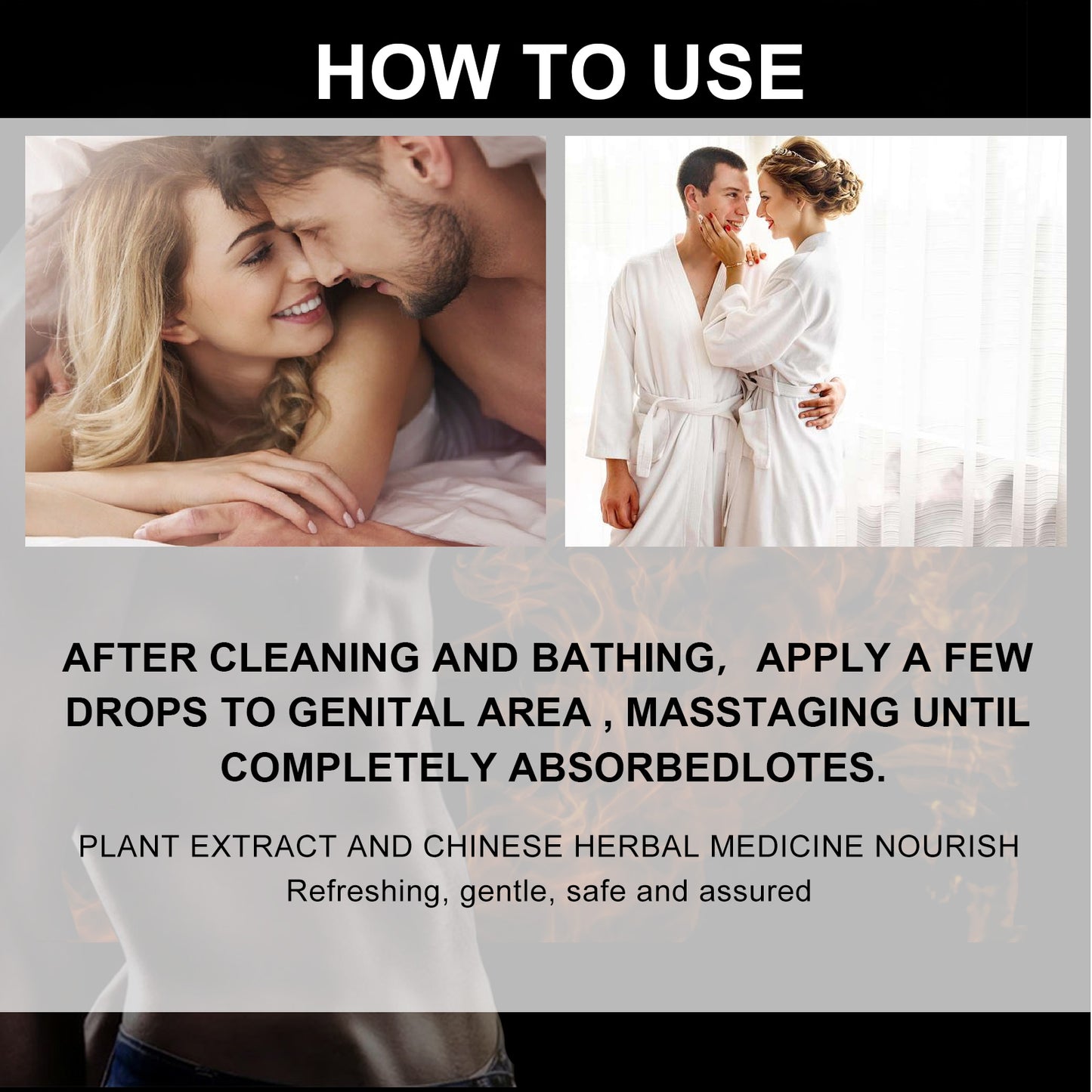 Men's Massage Essential Oil with Red Ginseng & Turmeric Blend