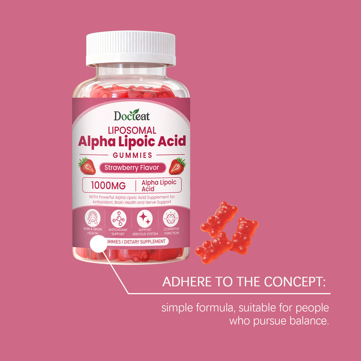 Vitamin C & Alpha Lipoic Acid Gummies - 60 Count