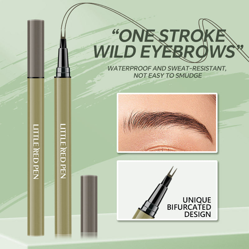 Waterproof Eyebrow Pencil & Fine Liquid Eyeliner Set - Not Smudge, 1-3 Colors