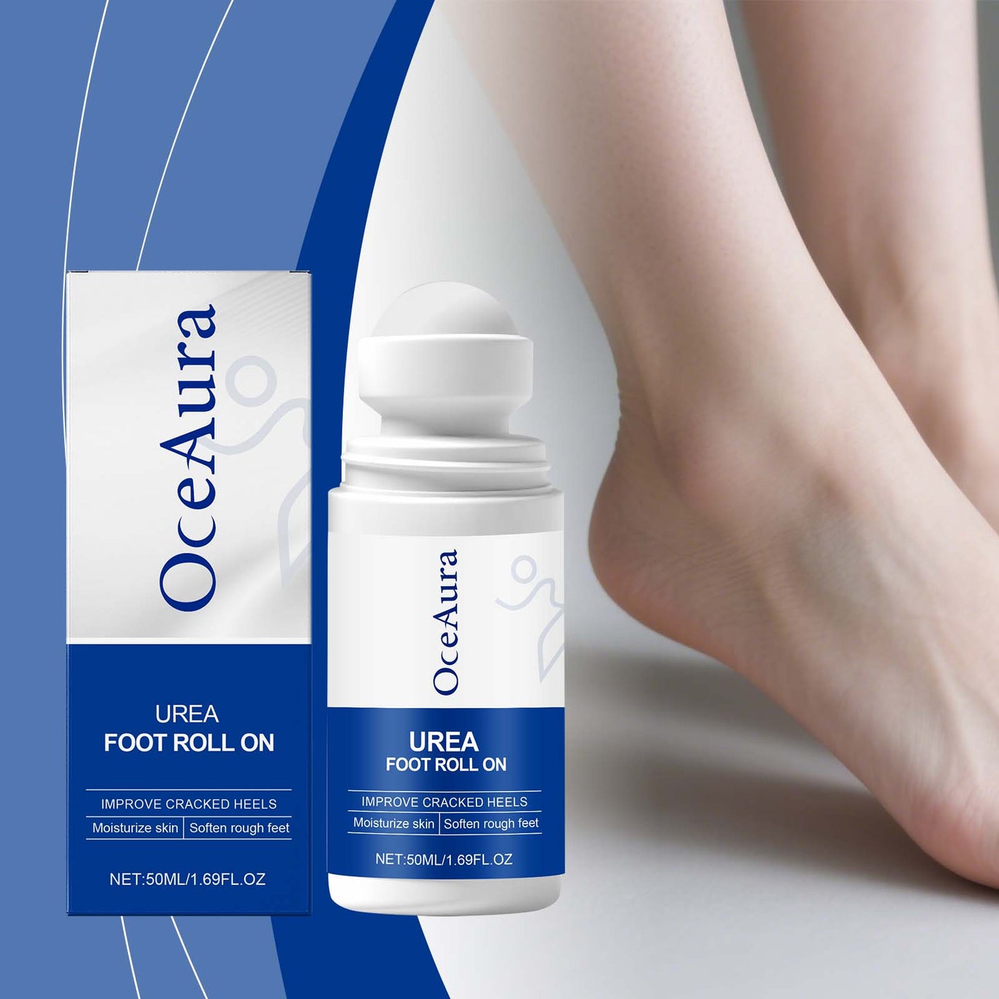 Urea Foot Moisturizer Roll-On 50ml - Hydrating Foot Care Solution