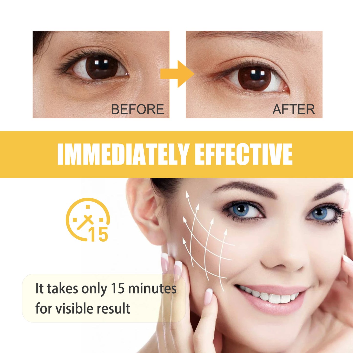 Collagen Eye Mask Patches for Wrinkle & Dark Circles - 10 Pieces