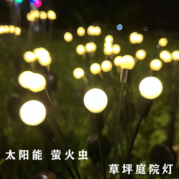 Solar Garden Lights - 48 LED Firefly Outdoor Lighting, Waterproof