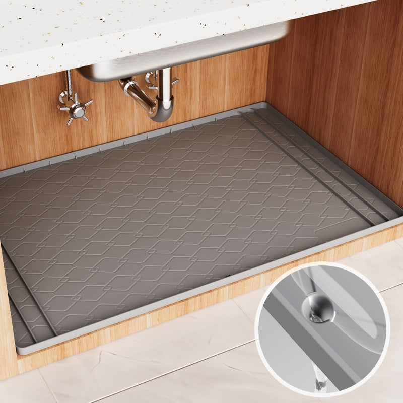 Silicone Sink Mat for Cabinets Waterproof & Stain-Resistant Protects Kitchen & Bathroom Surfaces