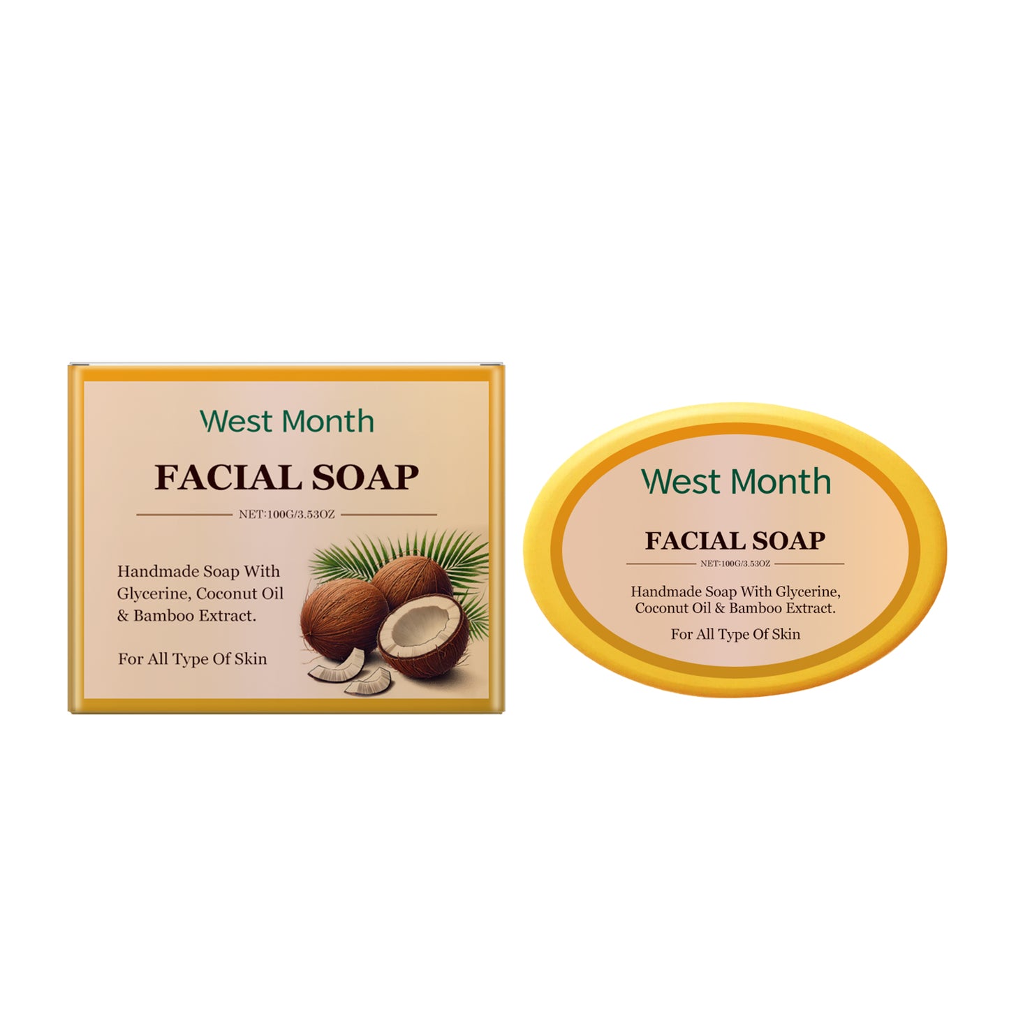 Niacinamide Moisturizing Facial Cleansing Soap - Gentle Oil-Control Bar