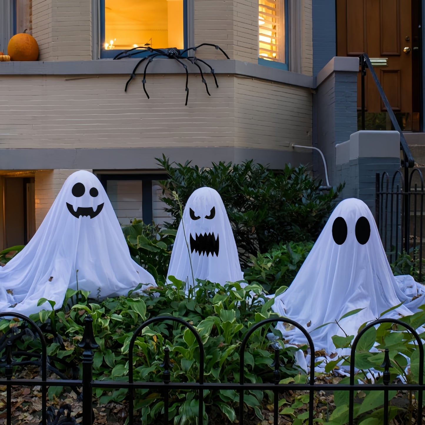 Halloween Ghost Decorations for Front Porch - Large & Small Sizes, Spooky & Cute Styles