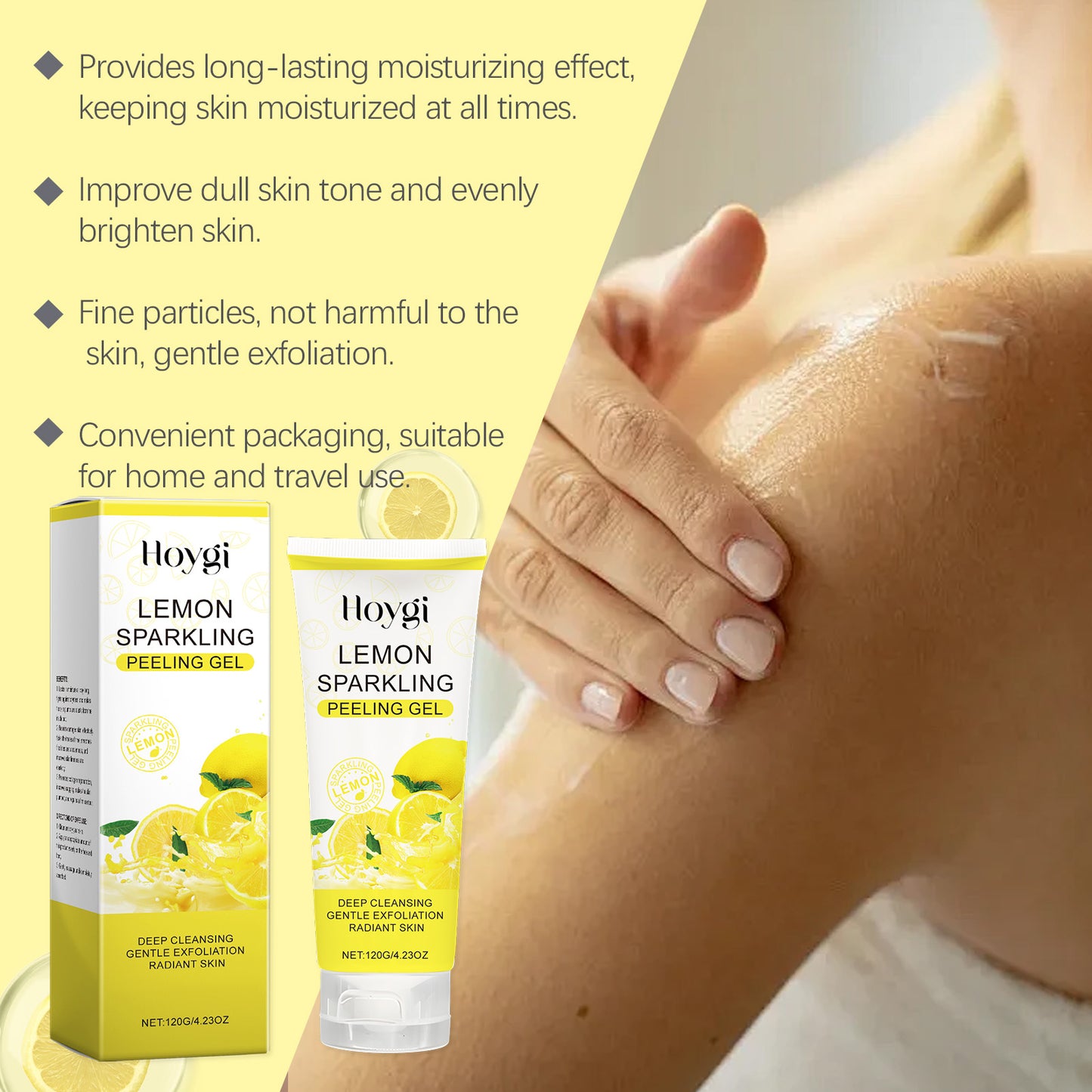 Lemon Exfoliating Gel - Deep Pore Cleansing & Dead Skin Removal