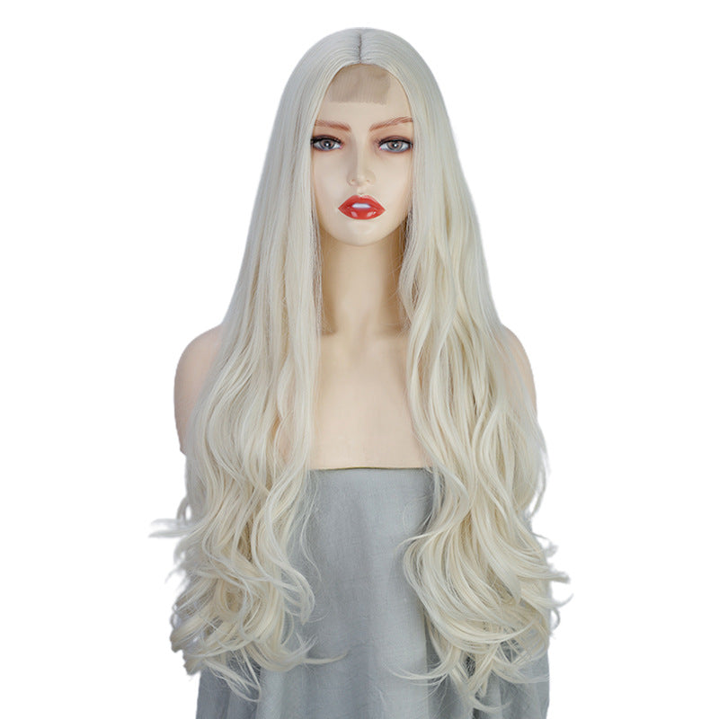 Medium Long Curly Synthetic Hair Wig - 26 Inches, Color A60