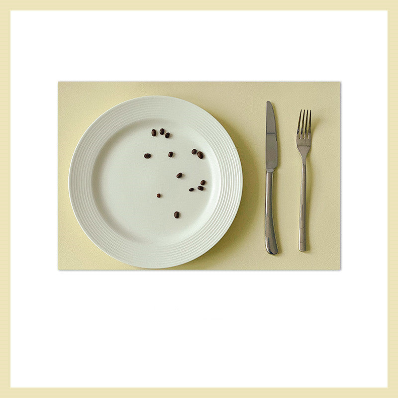 Waterproof Anti-Scald Leather Placemat for Nordic & Western Food