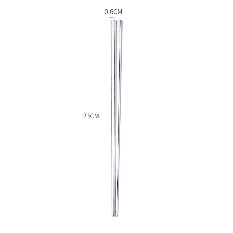 Stainless Steel Non-Slip Anti-Fungal Chopsticks for Home Use
