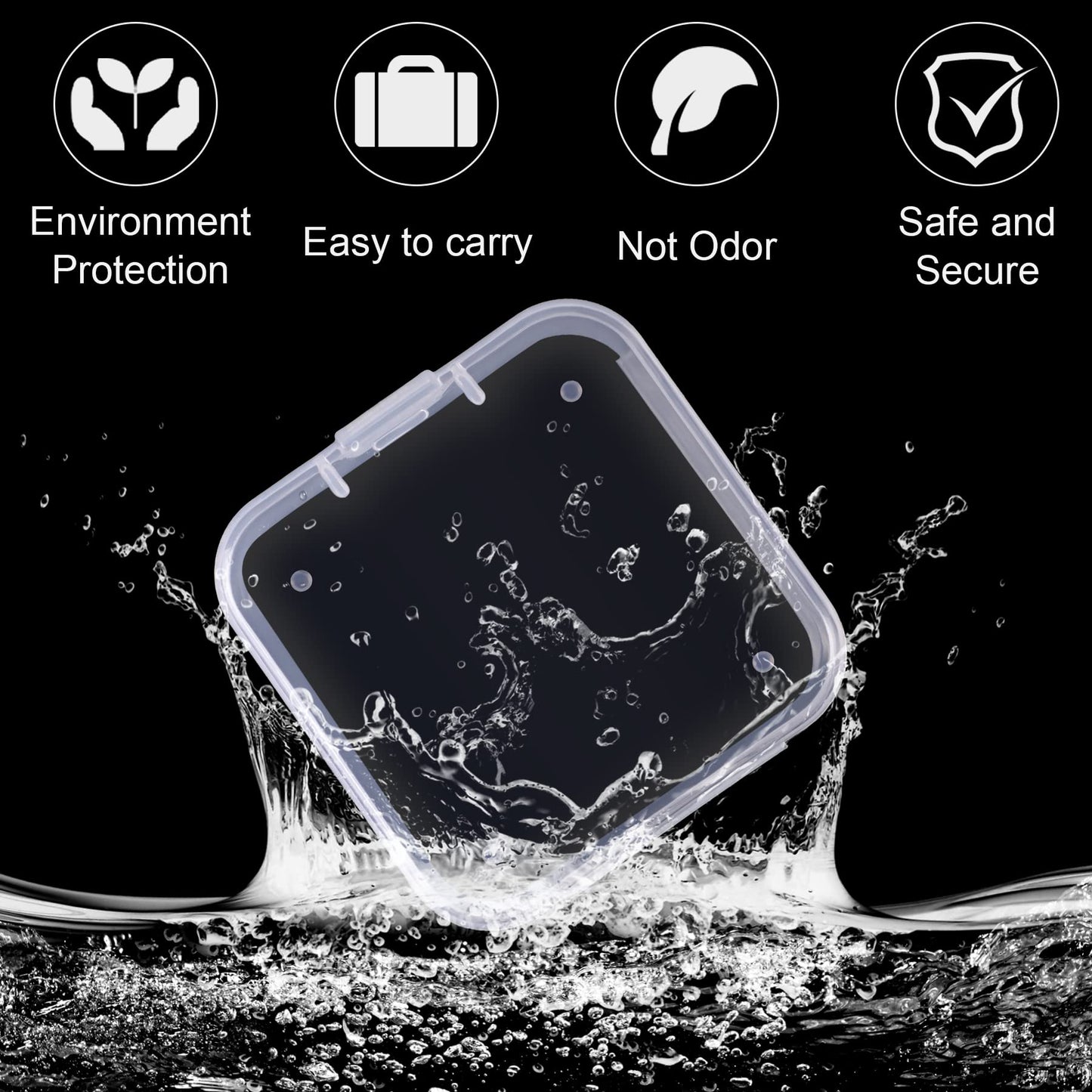 24 Pcs Clear Plastic Storage Containers with Lids - Small Organizers for Crafts, Beads, Jewelry