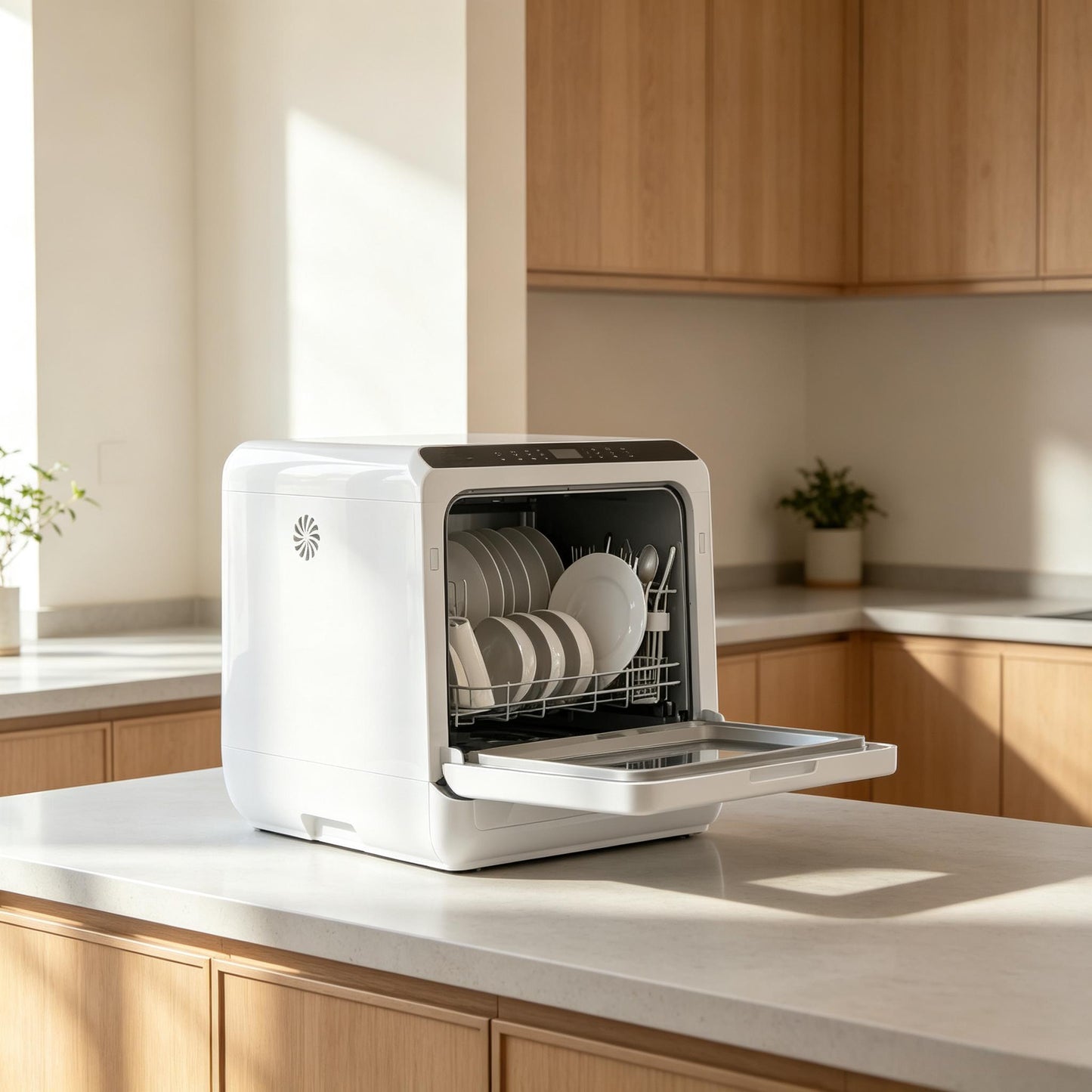 Portable Mini Dishwasher with 1.6 Gallon Tank - White
