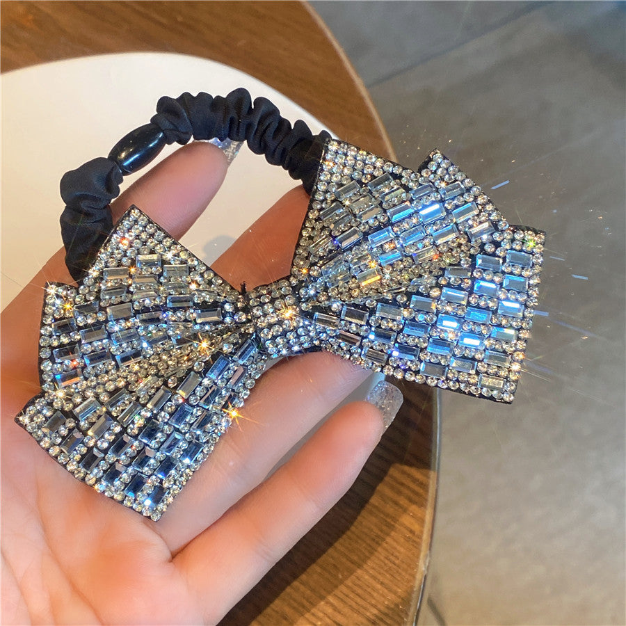 Rhinestone Shiny Bow Hairpin - Elegant Hair Accessory for Women