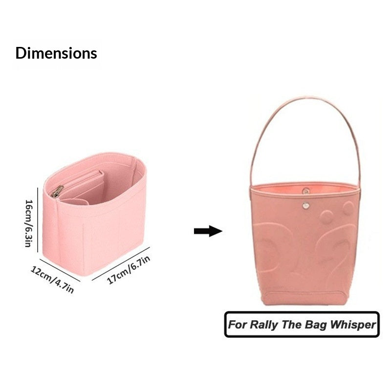 Felt Storage Pouch for Makeup Bag Organizer Inner Liner Support Bag
