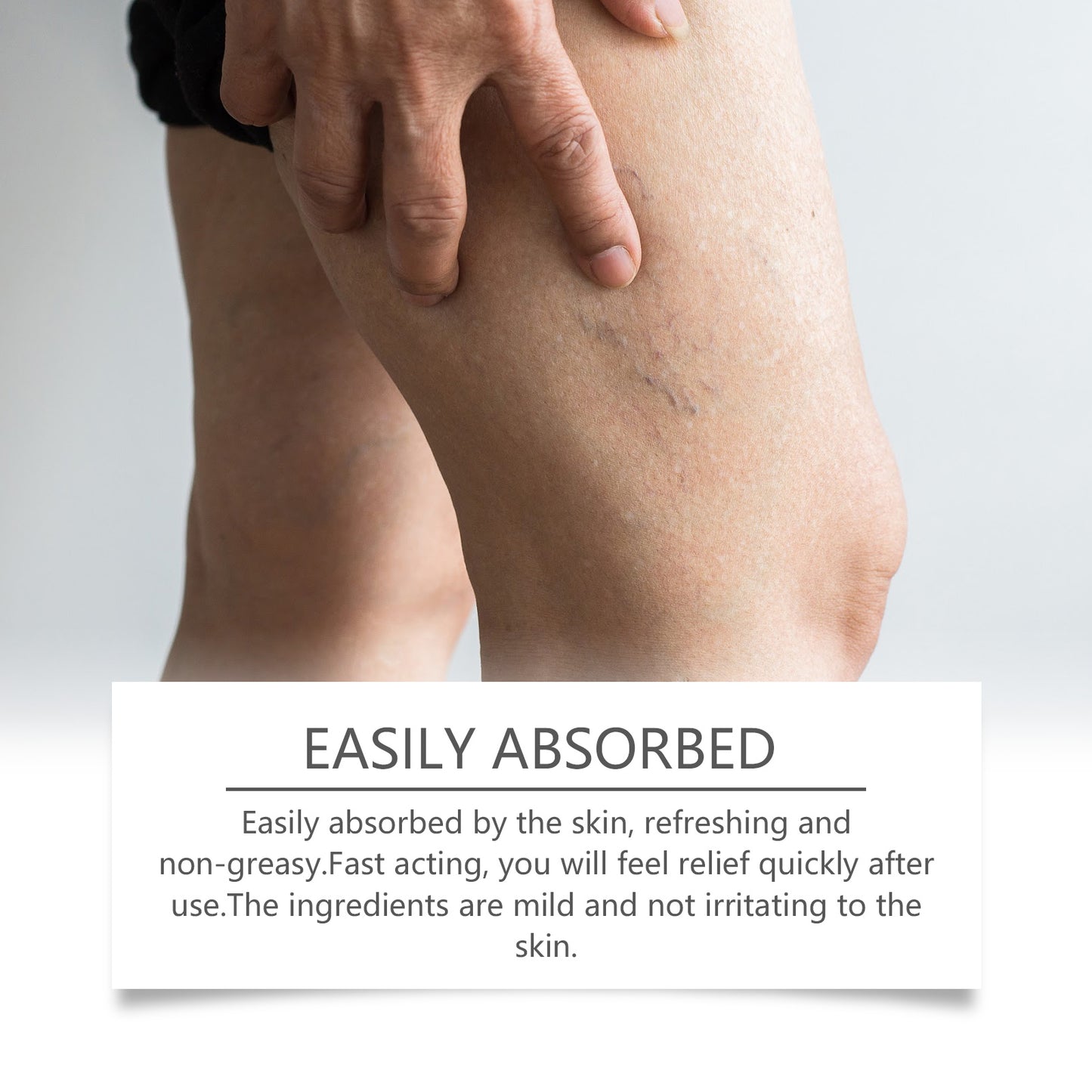 Leg Care Cream for Discomfort Relief - Soothing Topical Massage Lotion