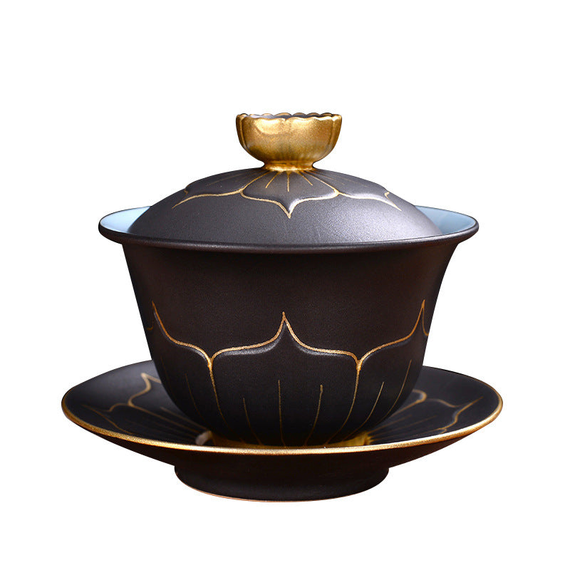Ceramic Gaiwan Tea Set with Multiple Variants - Traditional Chinese Style