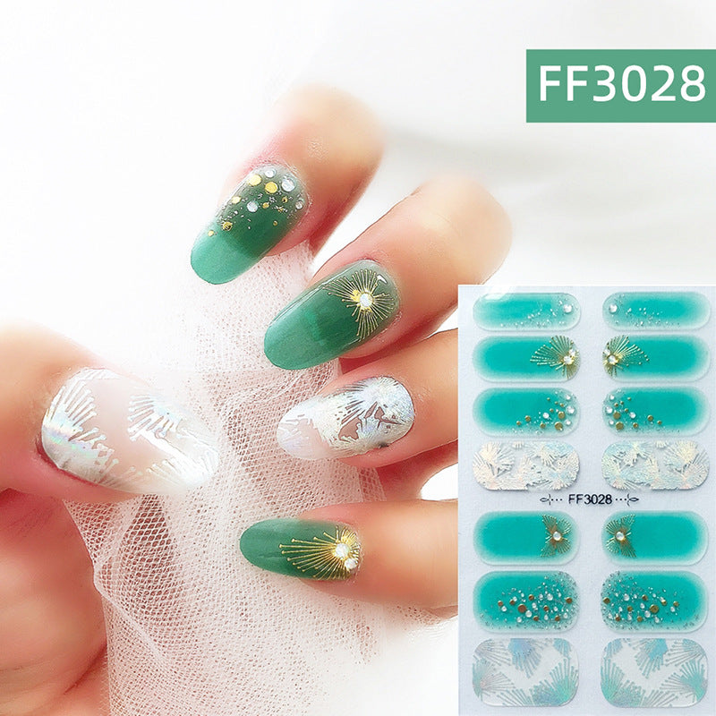 3D Nail Art Crystal Nail Polish Film Full Paste Non-Toxic Durable Stickers