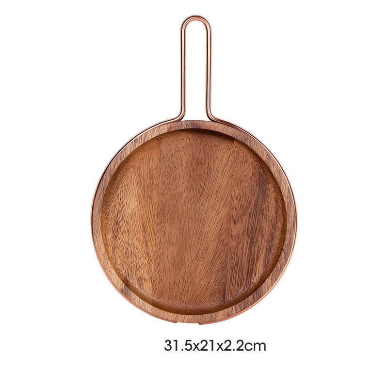 Solid Wood Fruit and Bread Cutting Board - Nordic Style Rectangular Kitchen Utensil