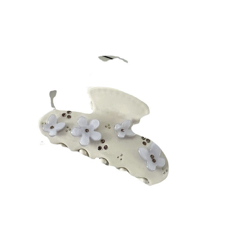 Acetate Hair Clip - Women's Rhinestone Hairpin