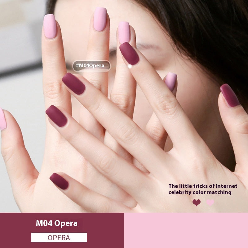 Durable Nail Polish - Waterproof, Quick-Drying, Frosted & Matte Styles