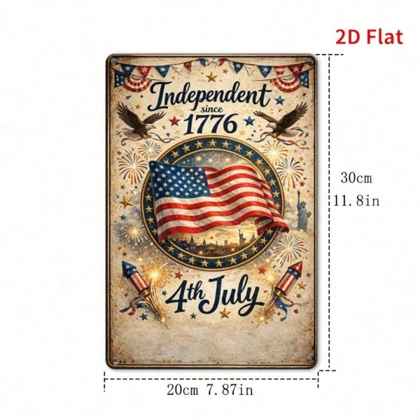 Metal Tin Wall Sign - 20 cm x 20 cm Decorative Art