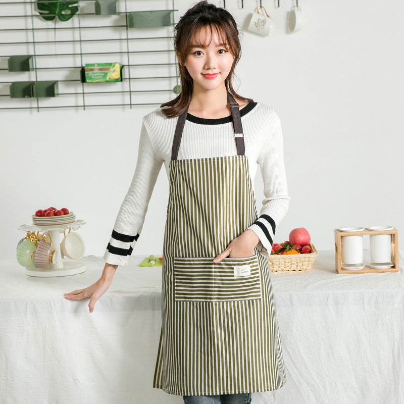 Waterproof Oil-Proof Kitchen Apron for Women - Durable & Modern