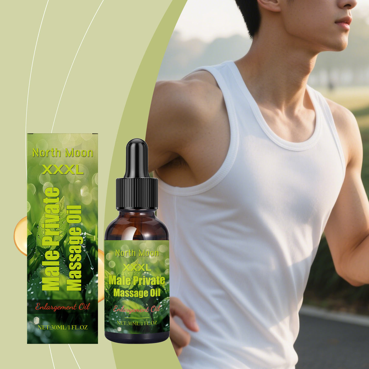 Men's Herbal Face Oil 30ml Natural Skin Care & Beard Grooming Oil