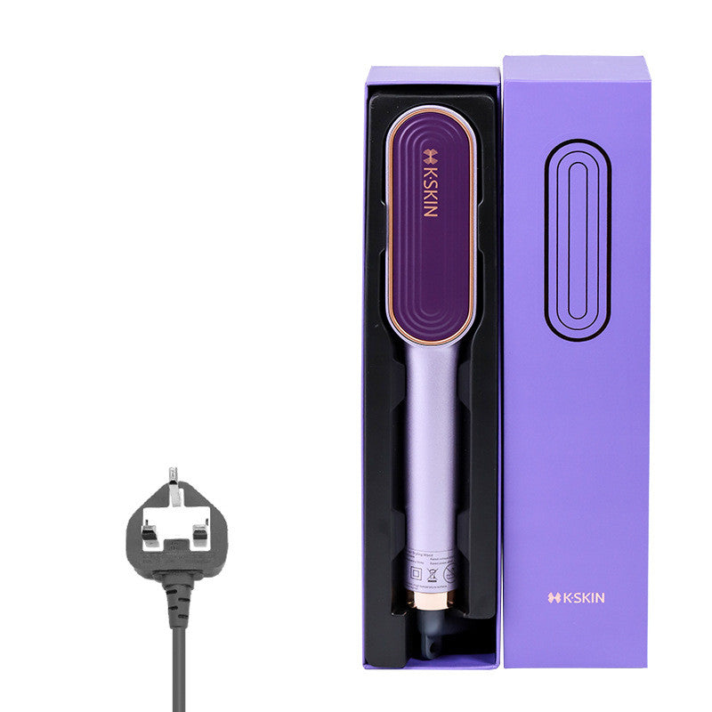 Negative Ion Hair Straightening Comb & Curling Iron - Multi-Function Hair Styling Tool