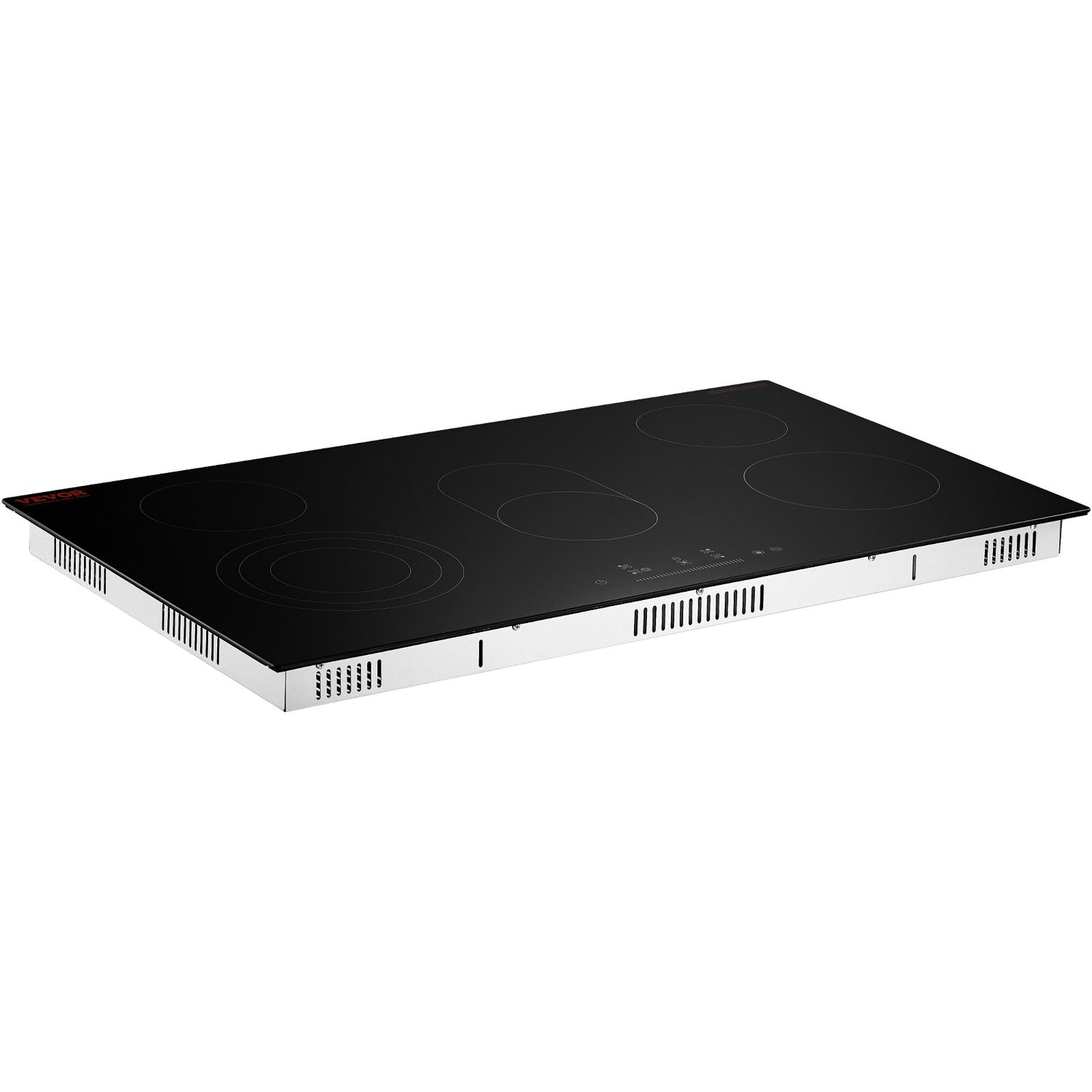 5 Burner Built-in Electric Cooktop 35.4x20.5 Inch Ceramic Stove with Touch Control