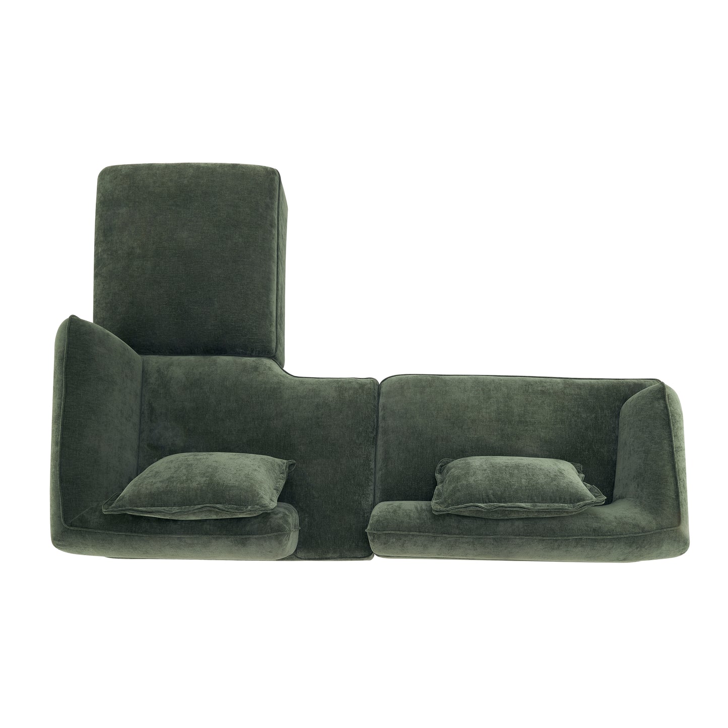 122 Modern L-Shaped Sectional Sofa With High-Density Fully Compressed