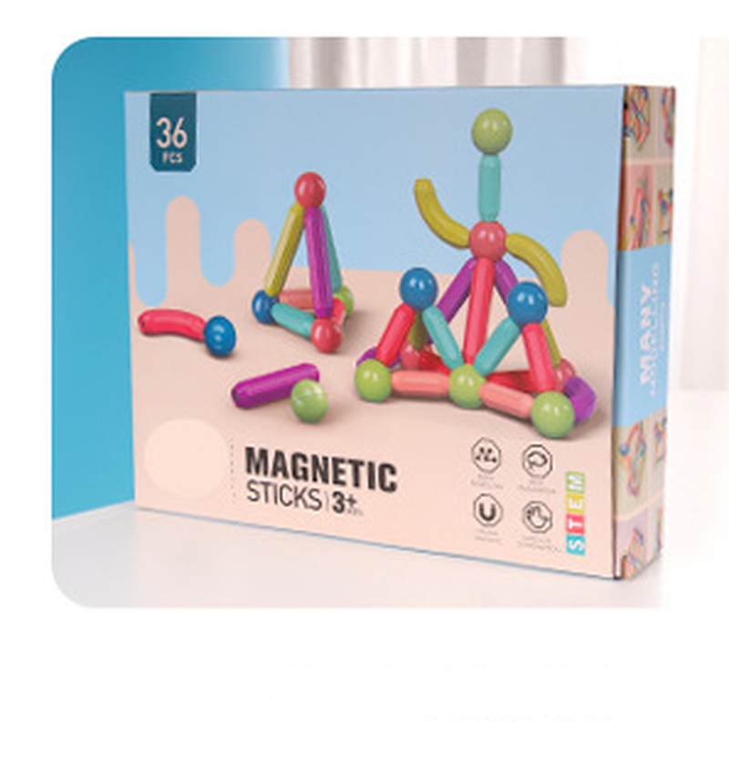 Magnetic Building Blocks Toy for Early Education - Colorful Plastic Set