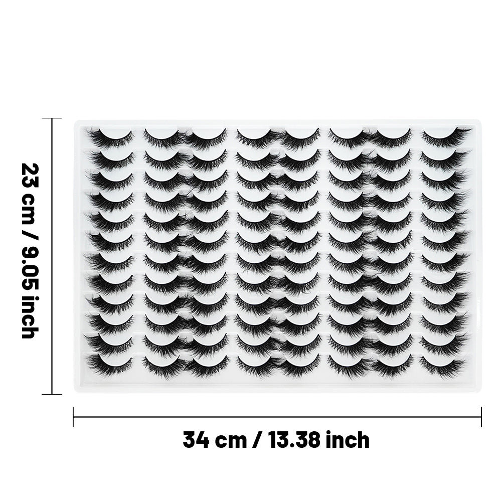 3D False Eyelashes - Multi-Layered Realistic Soft Lashes