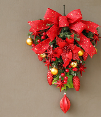 Christmas Wreath Door Wall Hanging Decoration for Festive Home Decor