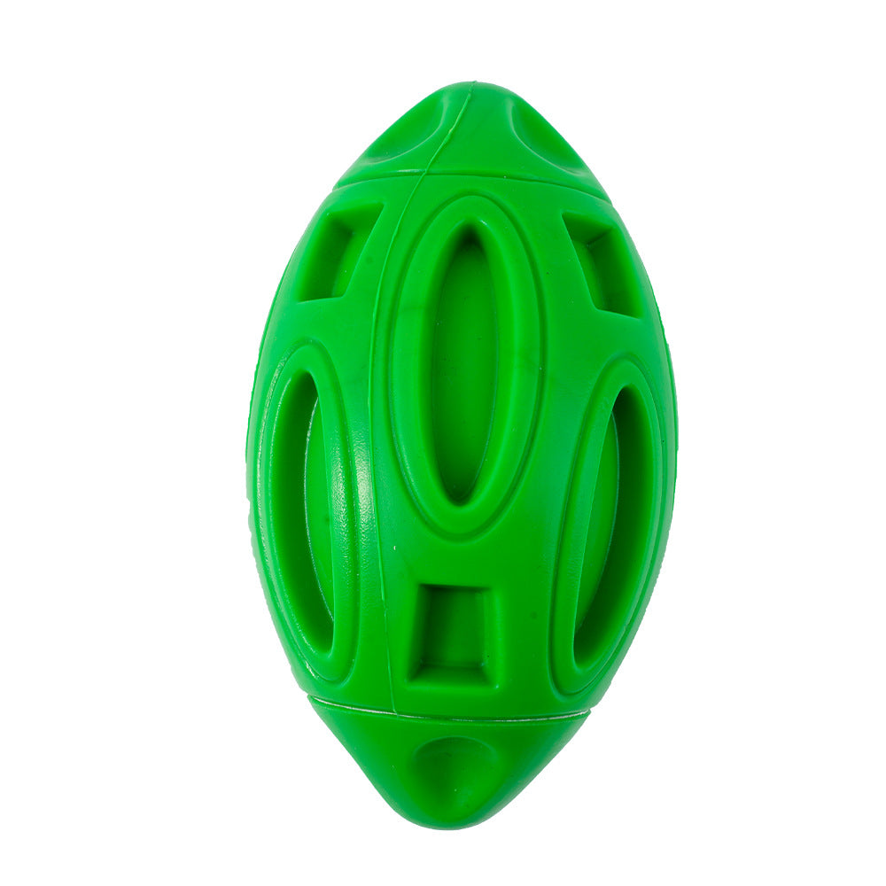Durable Rubber Dog Toy with Squeaker - Interactive Bite-Resistant Fetch Ball