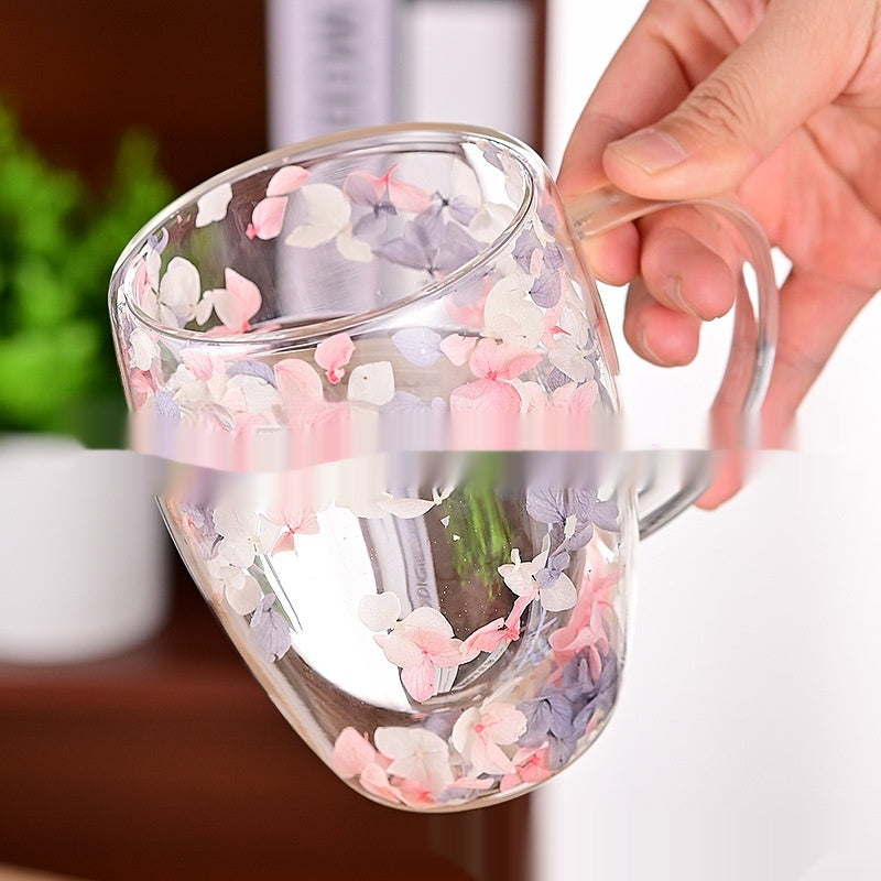 Insulated Double-Walled Borosilicate Glass Cup - Kitchen Drinkware
