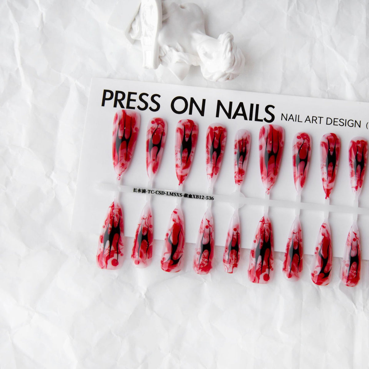 Nail Art Strips Water Drop Design Bright Surface for Nail Decoration