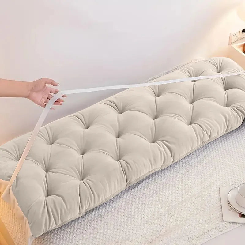 Headboard Pillow - 1.8m Natural Cotton Filling, Adjustable Loft