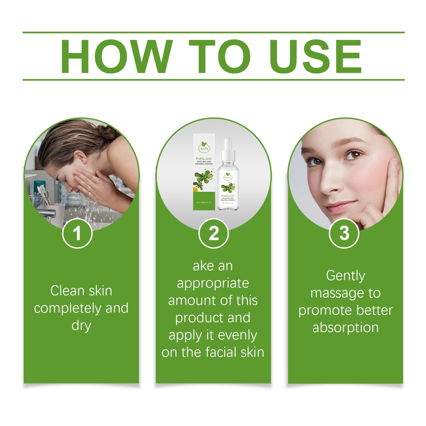 Purslane Soothing Repair Serum - Hydrating Facial Moisturizer for Sensitive Skin